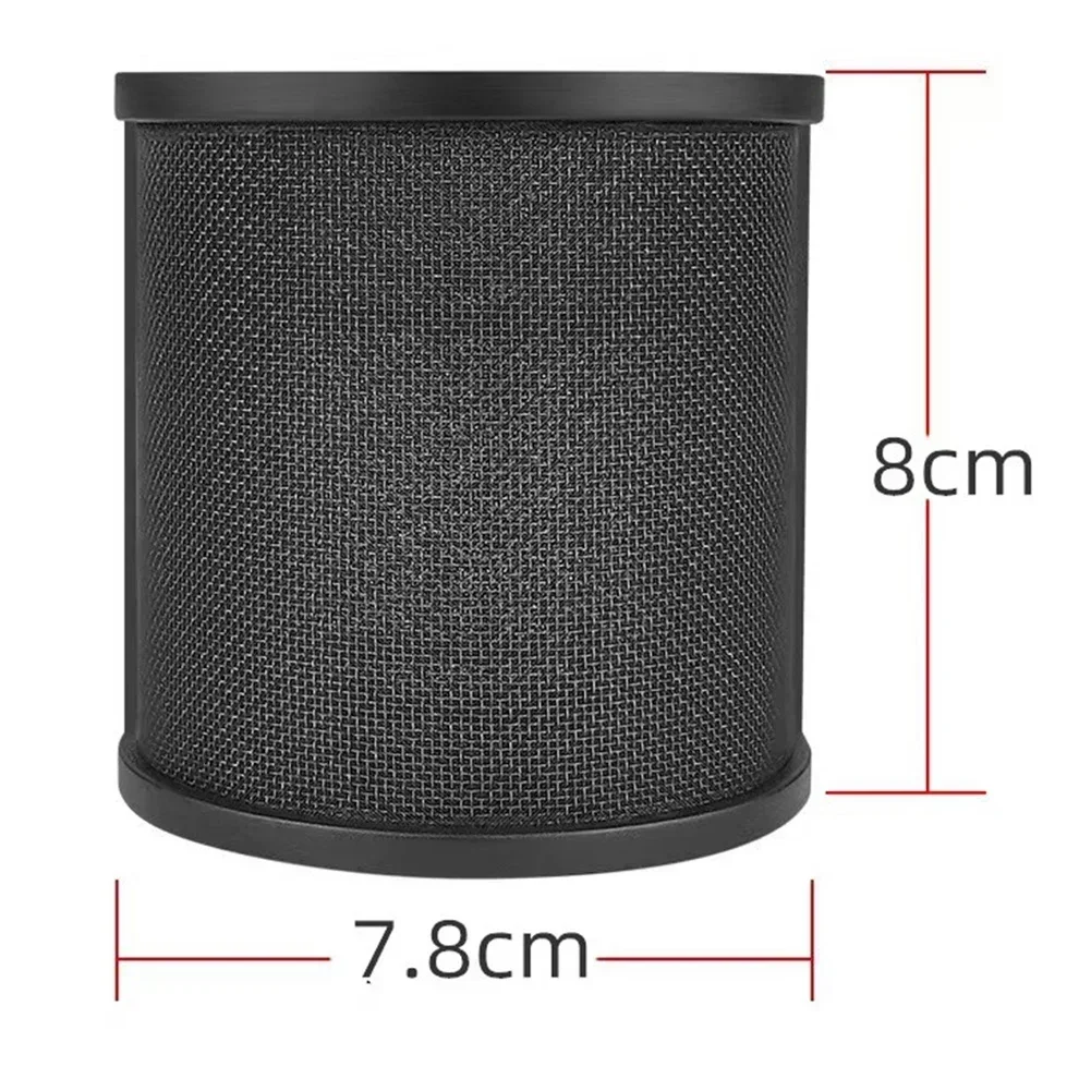 Professional Studio Recording Microphone Filter Multi-layer Design Shielding Noise For Mic Diameters Ranging From 45mm To 61mm