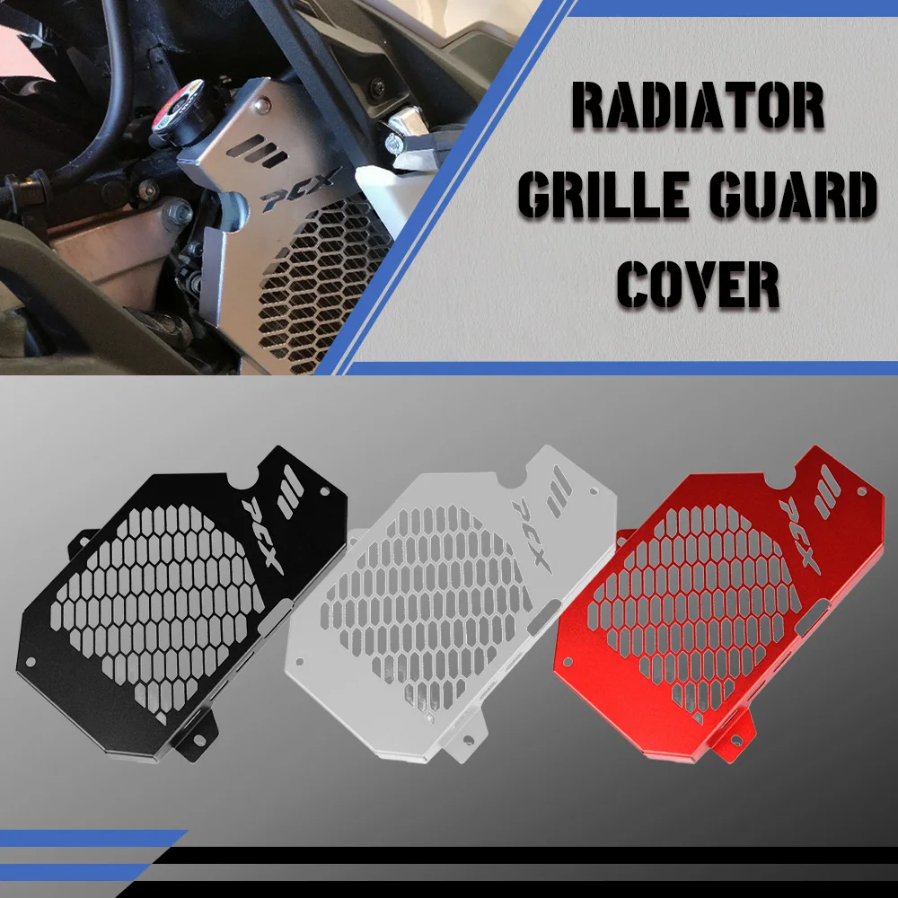 

Motorbike Parts New For HONDA PCX160 PCX 160 2021 Radiator Grille Guard Cover Protection Aluminum Motorcycle Accessories 160-PCX