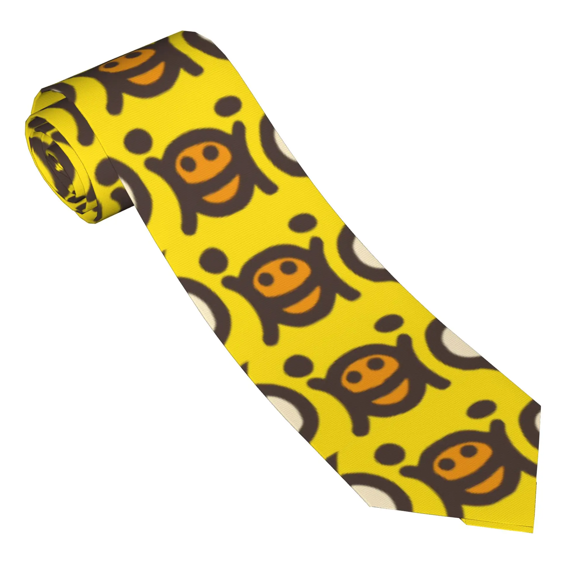 Necktie Funny Yellow Duck Unisex Casual 8 cm Classic Neck Tie Rilakkumas for Mens Shirt Accessories Gravatas Wedding Business