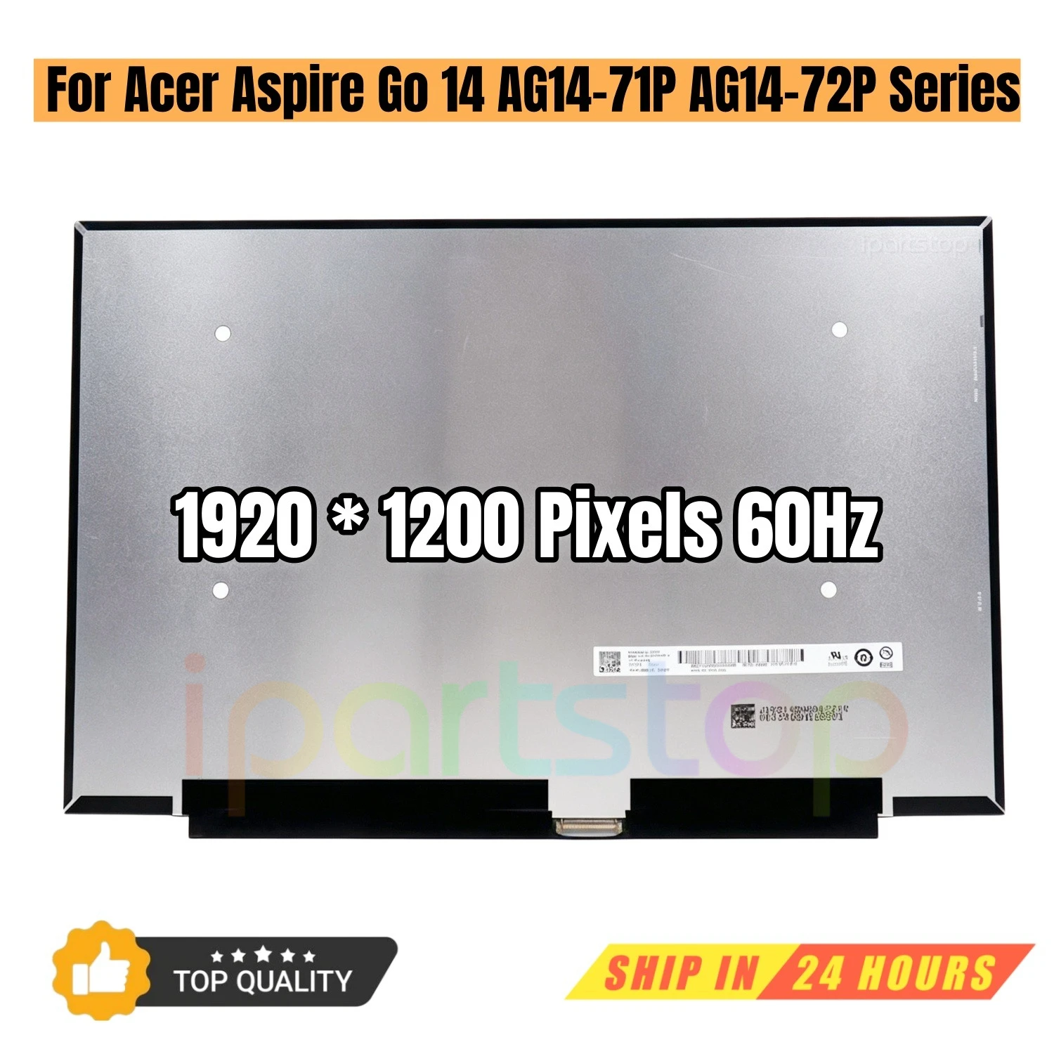 

iParts Replacement New Display for Acer Aspire Go 14 AG14-71P AG14-72P Series AG14-71P-530T 14.0 inch FHD LCD Screen Panel 60Hz