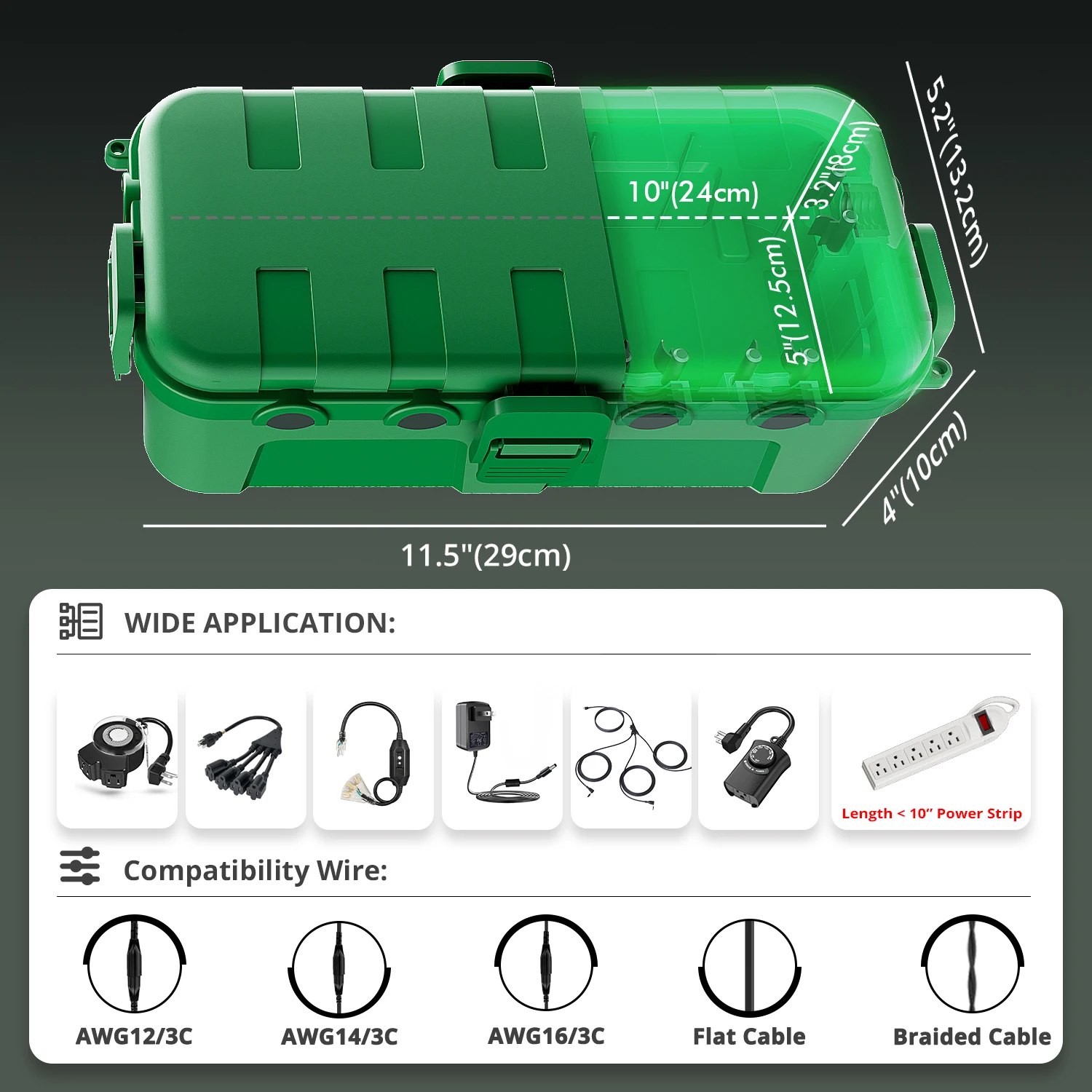 Small Waterproof IP55 Extensio - Outdoor Power Point Cover recension och pris