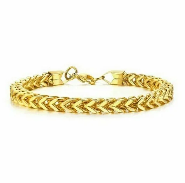 Delysia King Men\'s Personality Stainless Steel Charm Bracelet Leisure Simplicity Jewelry Gift for Boy Friend