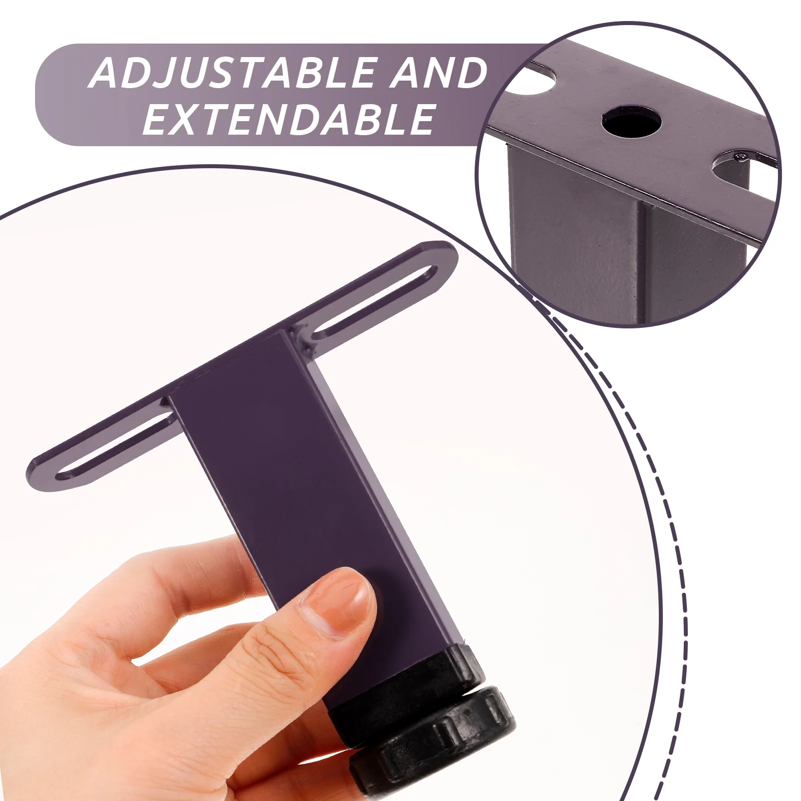 

4pcs Bed Frame Support Legs Adjustable Height Replacement Bed Slats Center Support Heavy Duty Furniture Legs For Sofa Couch