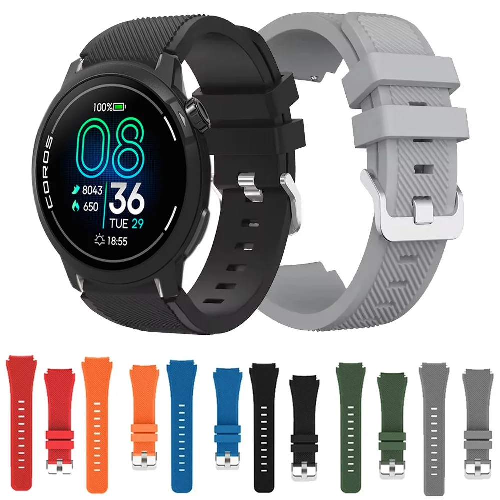 22 mm weiches Silikonarmband für COROS PACE Pro 3/APEX 4 42 mm/46 mm. Bequemes Armband für Suunto RACE/RACE S/5 9 Peak Pro/Vertical 2-1