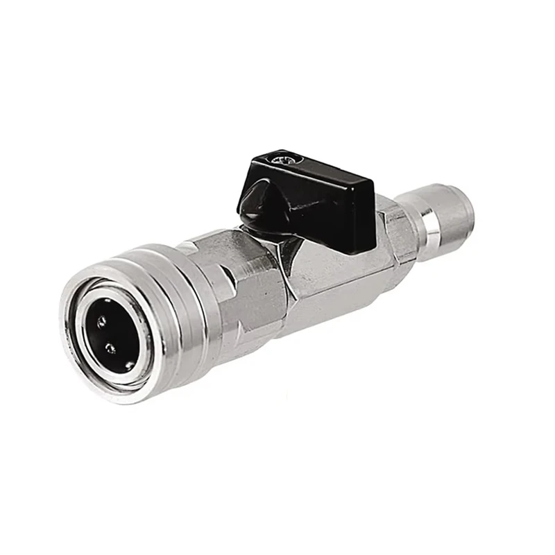 

Комплект шарового крана для мойки высокого давления с быстроразъемной вилкой 1/4 дюйма для быстрой установки шланга насоса для мойки автомобилей