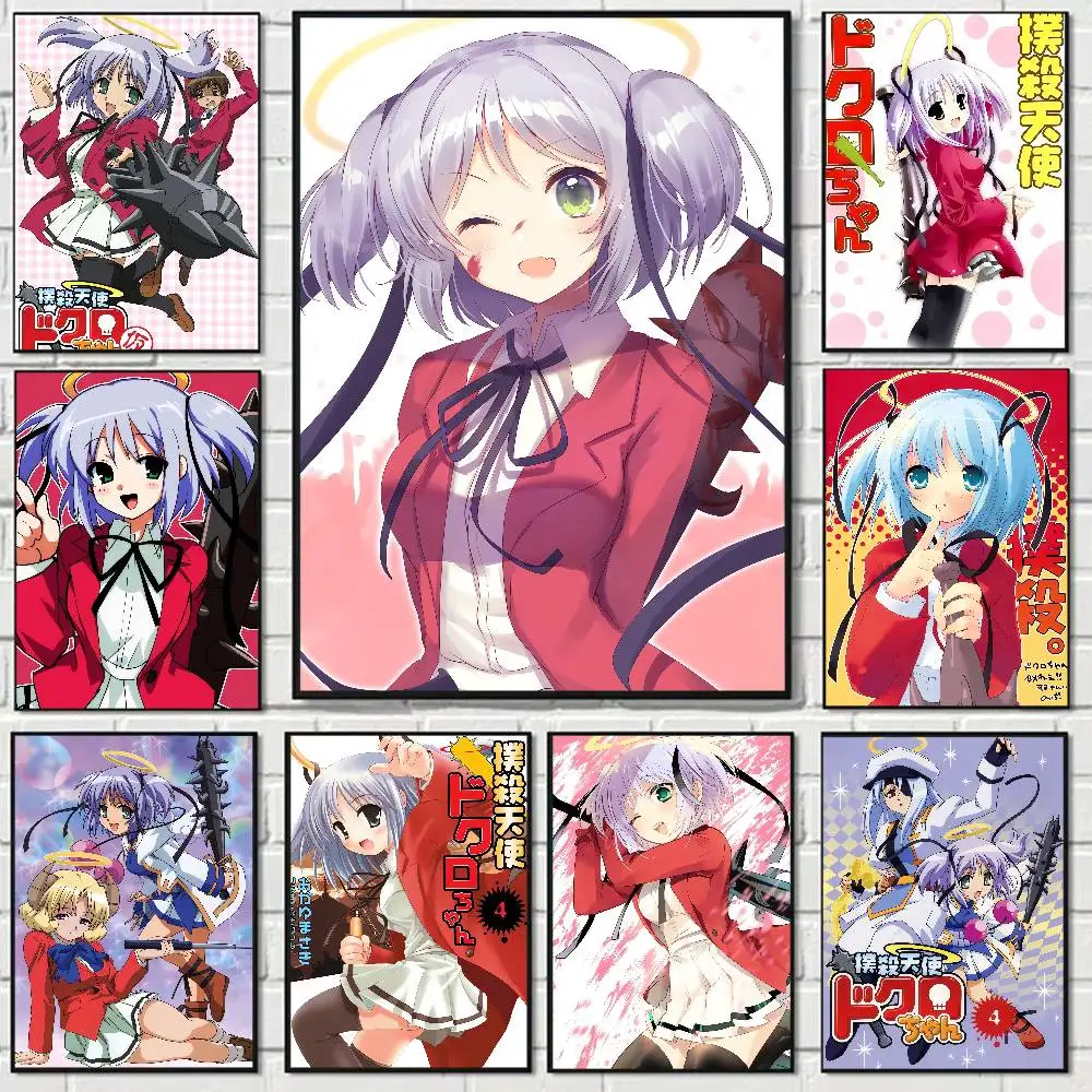 Anime Bludgeoning Angel Dokuro-chan Vintage Anime Poster Wall Art For Study Living Room Decor Unique Home Decoration Pictur
