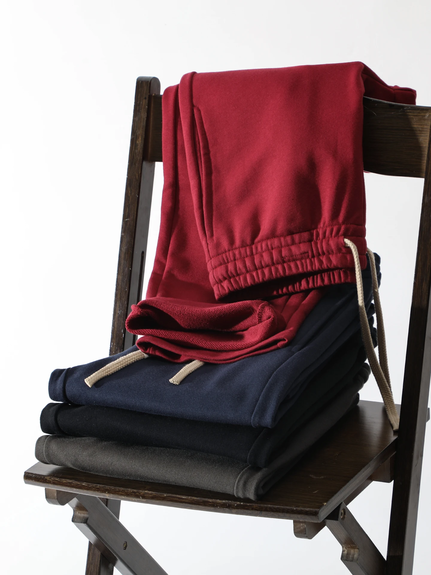 

Мужские повседневные брюки из смесового хлопка и полиэстера, 320 г, плотные, прямого кроя, спортивные, свободные, однотонные