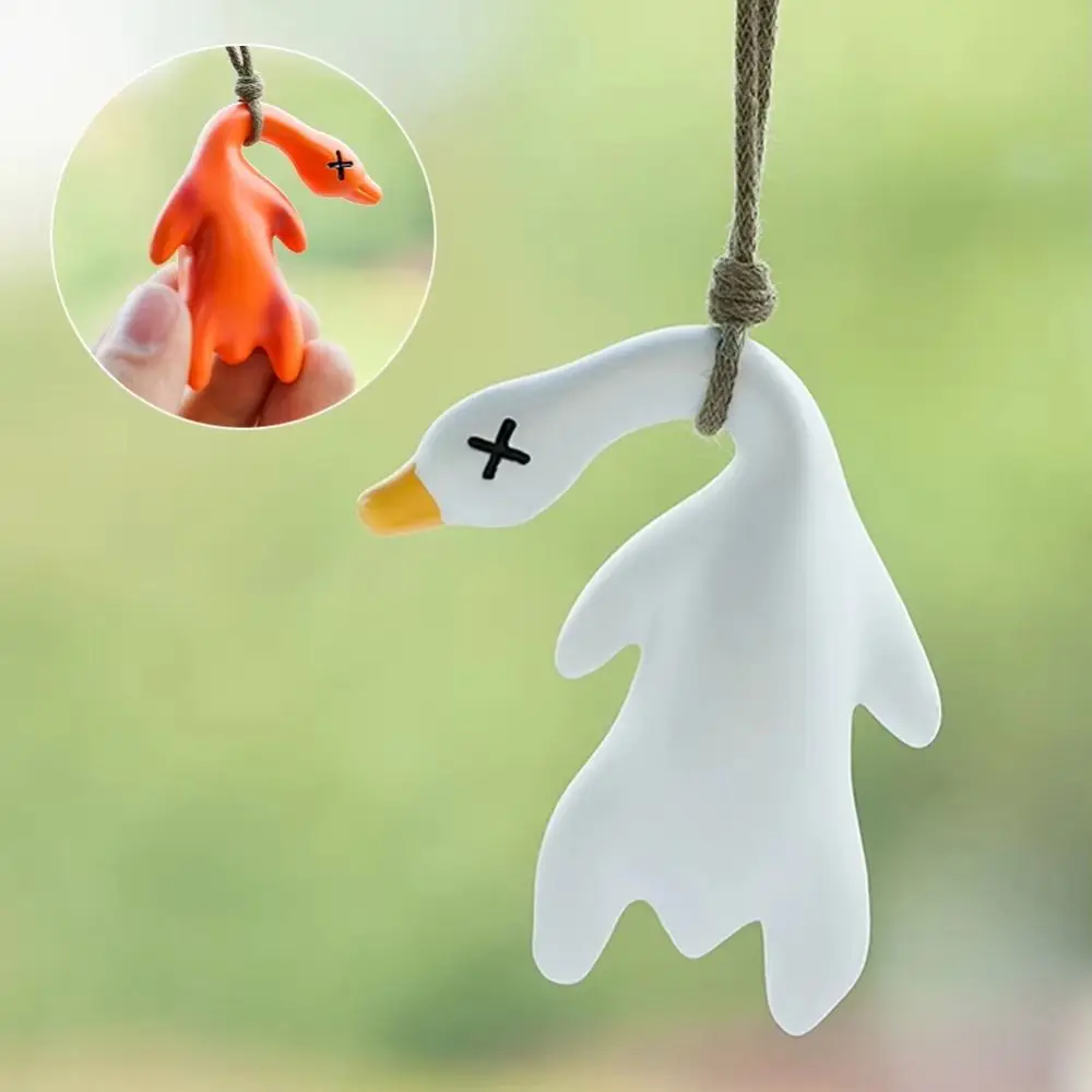 2Pcs Color Changing Color Changing Swing Goose Cute Exquisite Swing Duck Car Pendant 2Pcs Fashion Car Hanging Ornament Home