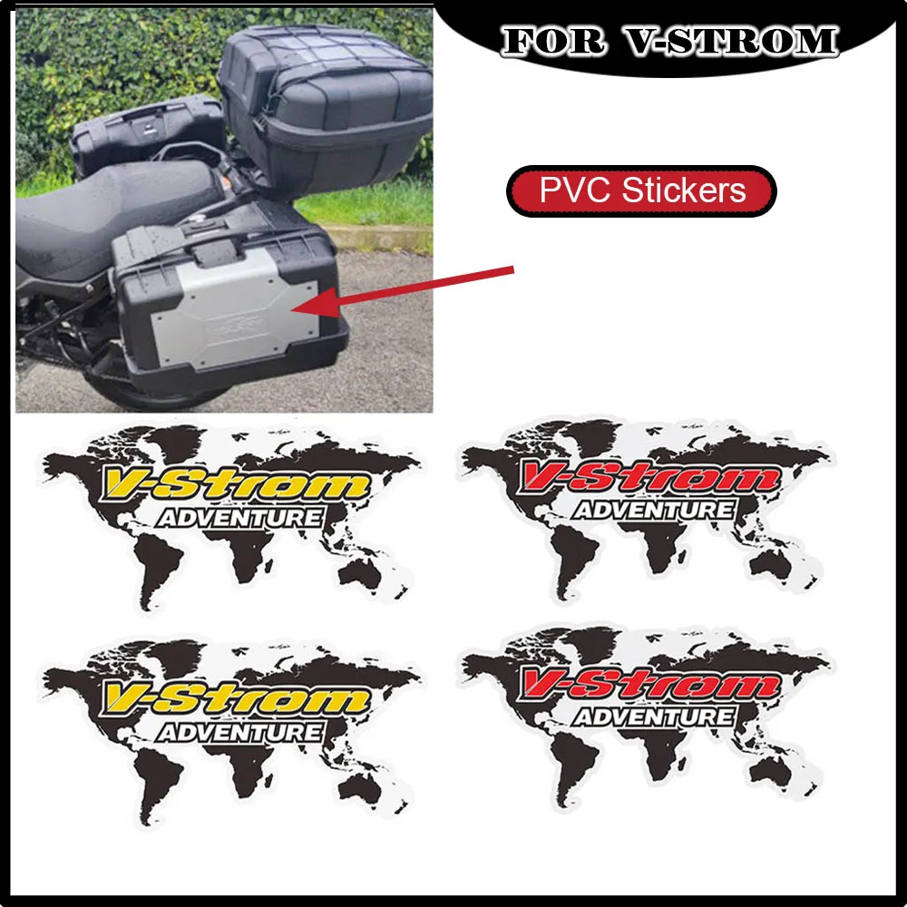 

For Suzuki V-STROM DL 1000 650 250 1050 XT 1050XT Trunk Luggage Anti-scratch decorative protection Cases ADVENTURE Stickers