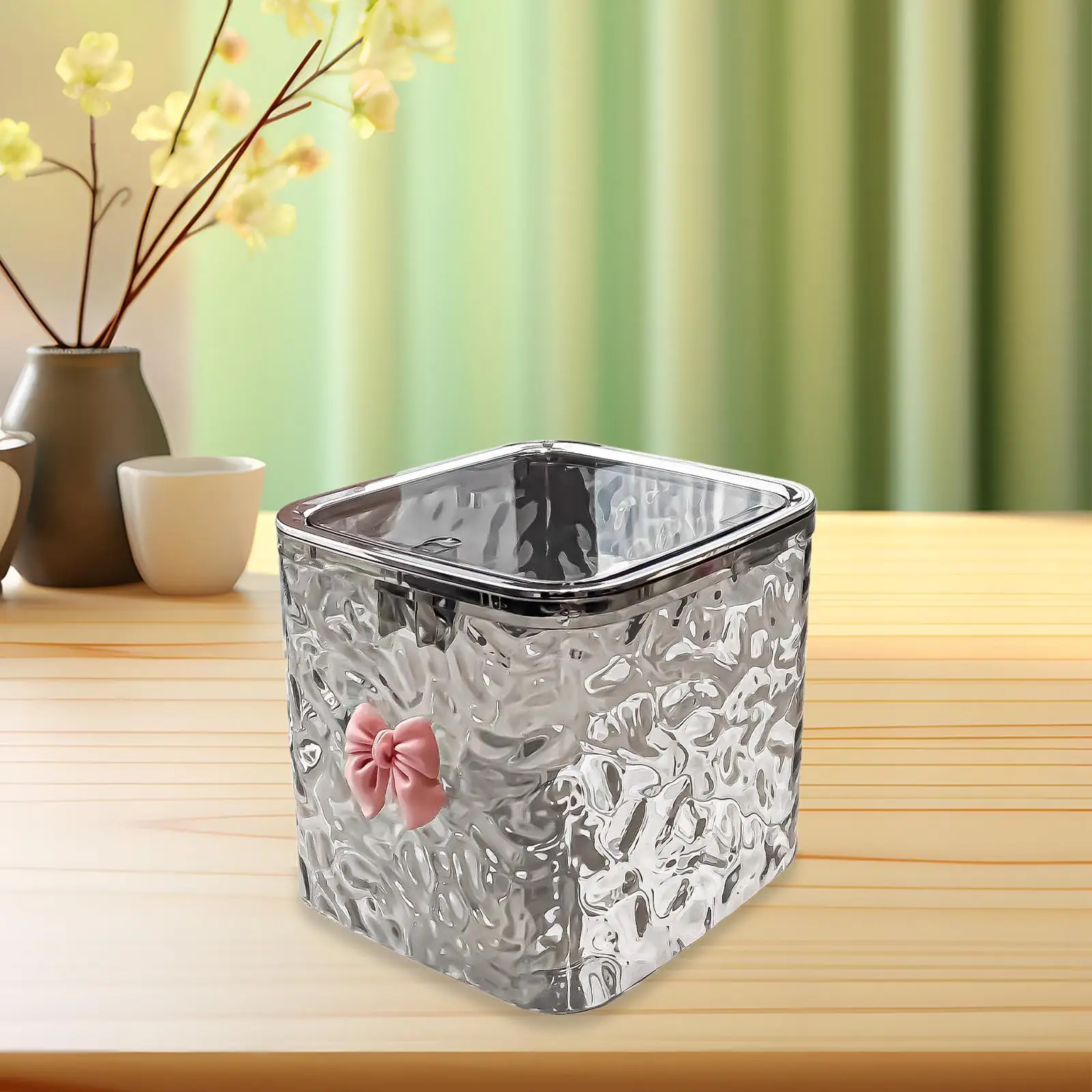 Desk Trash Can Nordic Recycling Bin Waste Basket for Bathroom Vanity Bedroom