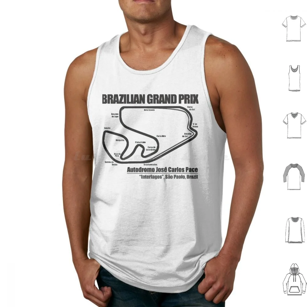 Brazilian Grand Prix Ls Perfect Gift Tank Tops Print Cotton Canadian Canadian Grand Prix Grand Prix Race Circuit Montreal