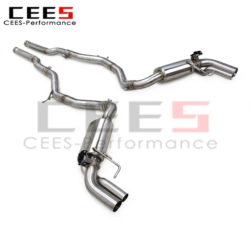 cees Stainless Steel Catback Exhaust Pipe System for Mercedes-Benz S63 AMG COUPE C217 5.5T 2012-2019 Valvetronic Exhaust Muffler