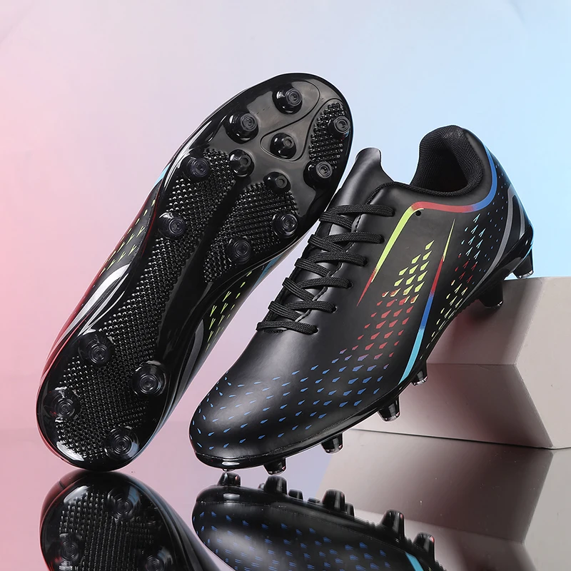 

New Men Football Boots Cleats Grass Non-Slip High-quality Soccer Shoes High-top Match Futsal Sneakers Indoor Hot-selling FG/TF