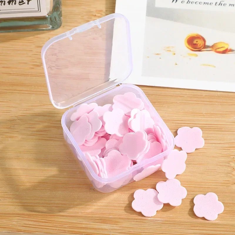 Traveling Disposable Soap Paper Hand Washing Toilet Soap Slice Petal Soaps Flakes Tablets Student Carrying Petal Hand Clean Soap