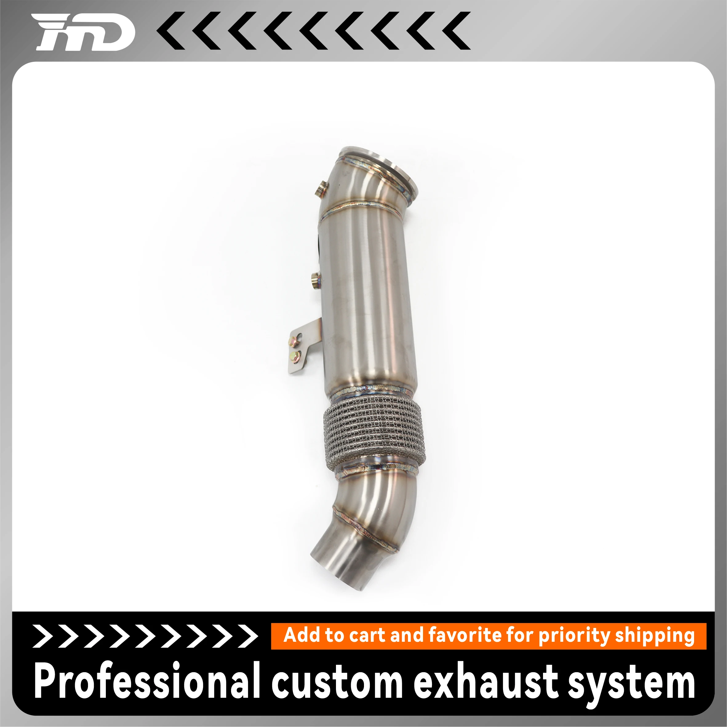 

HMD Exhaust System High Flow Performance Downpipe for BMW X7 40i G07 B58 Engine 3.0T Car Accessories With Cat Pipe