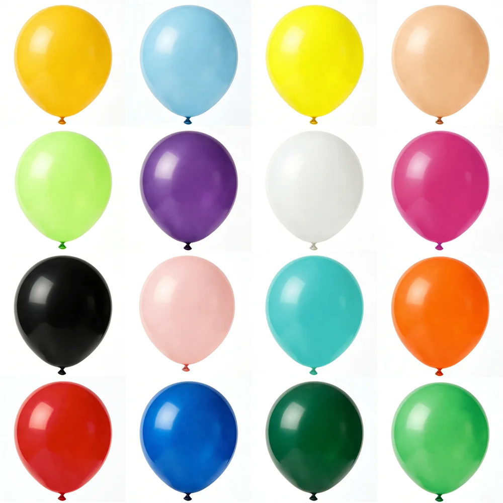 

50-100 Pcs Latex Balloon Wholesale 5inch 10inch 12inch Matte Helium Ballon For Birthday Party Wedding Arch Background Decoration