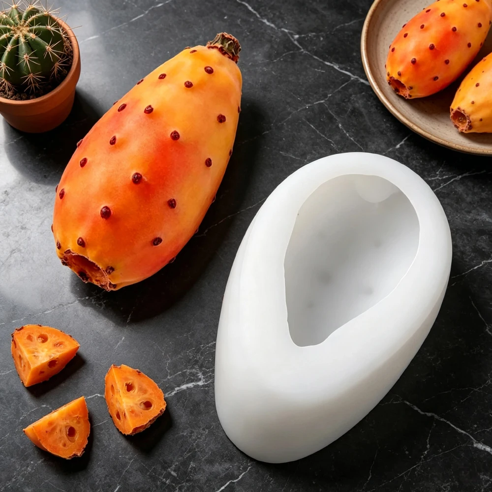 Artificial Cactus Shape Single-Cell Mould Food Grade Silicone Mold for Chocolate Mousse Jelly  Pudding Kitchen Dessert Tools