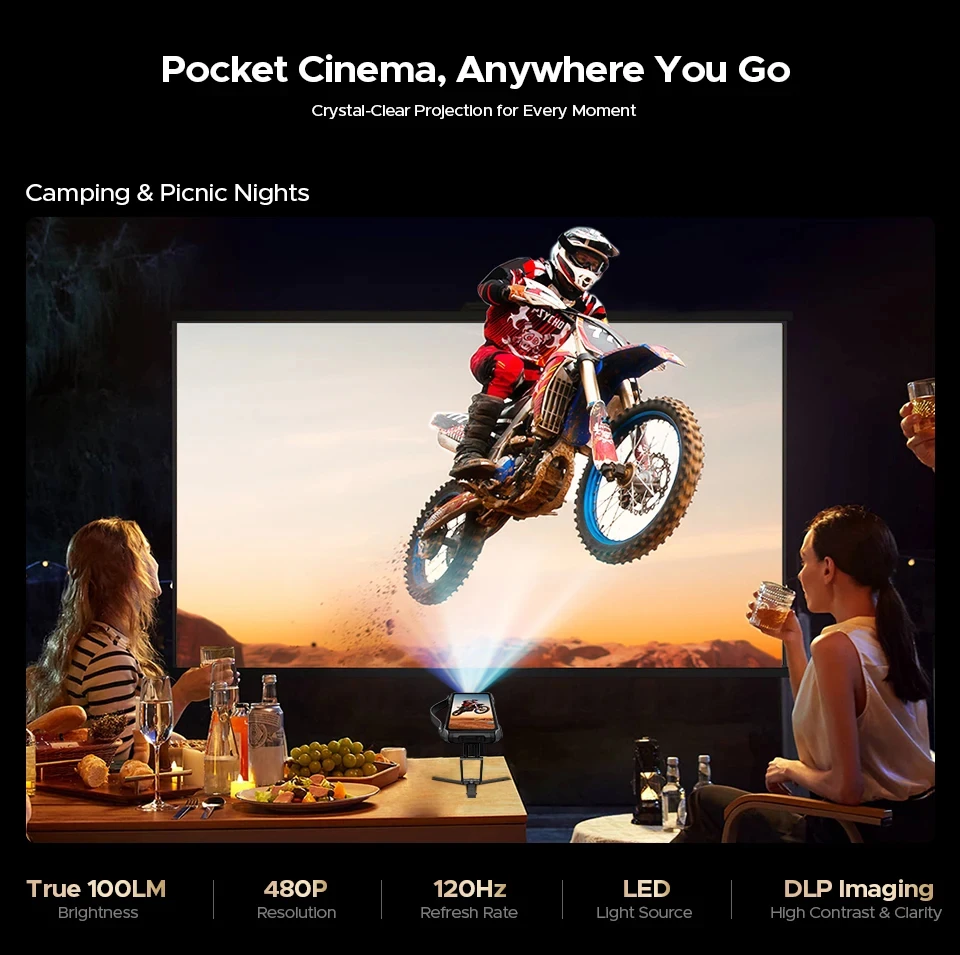DOOGEE V Max Play Projector Rugged Phone 16GB+512GB 20500mAh 200MP Smartphon 5G 6.78" Display Dual Camping Lights Android 15 NFC