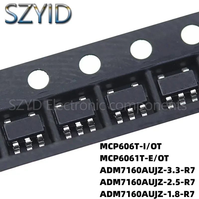 100PCS SOT23-5 MCP606T-I/OT MCP6061T-E/OT ADM7160AUJZ-3.3-R7 ADM7160AUJZ-2.5-R7 ADM7160AUJZ-1.8-R7