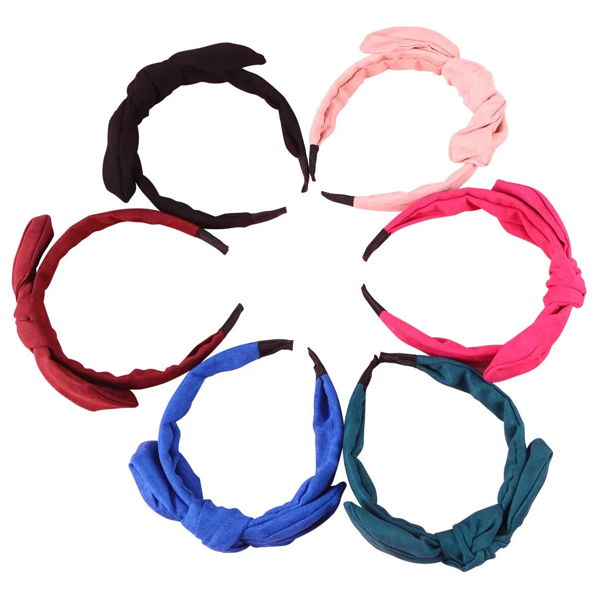 

6pcs Rabbit Ear Headbands Girls Premium Material Funny Decorations Birthday Christmas Party Favor Halloween Cosplay Headwear