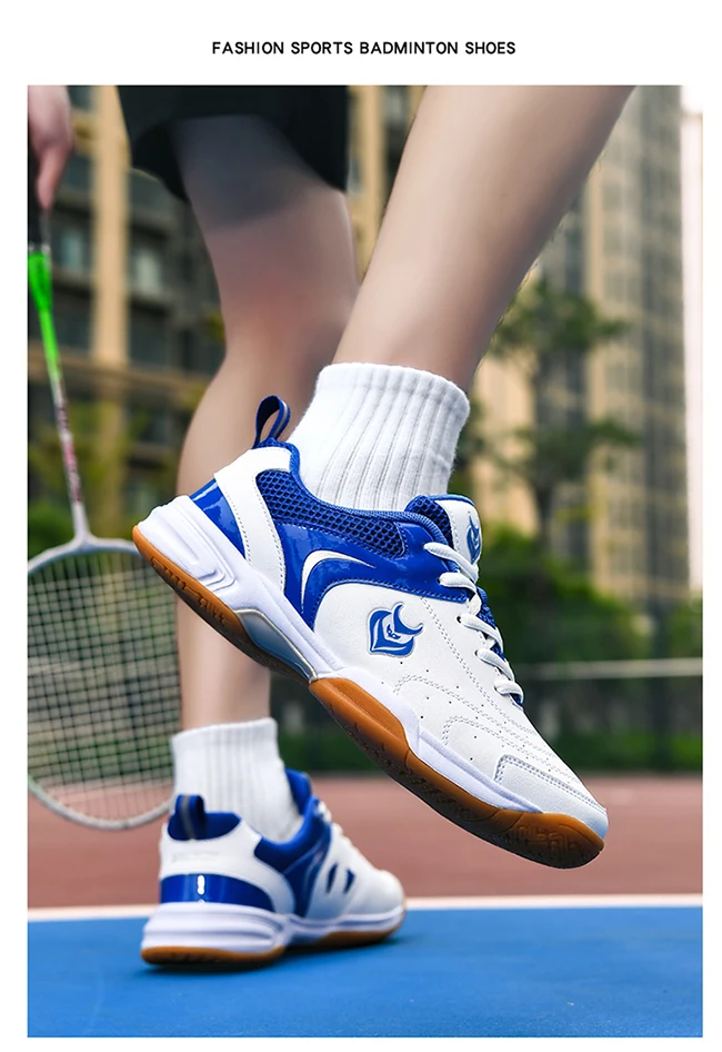 Herren-Badminton-, Tischtennis- und Volleyballschuhe, atmungsaktives Mesh-Material, Gummisohle, rutschfest, hinterlässt keine Spuren, Indoor-Sneaker für den Hallenbereich. – Detail 13