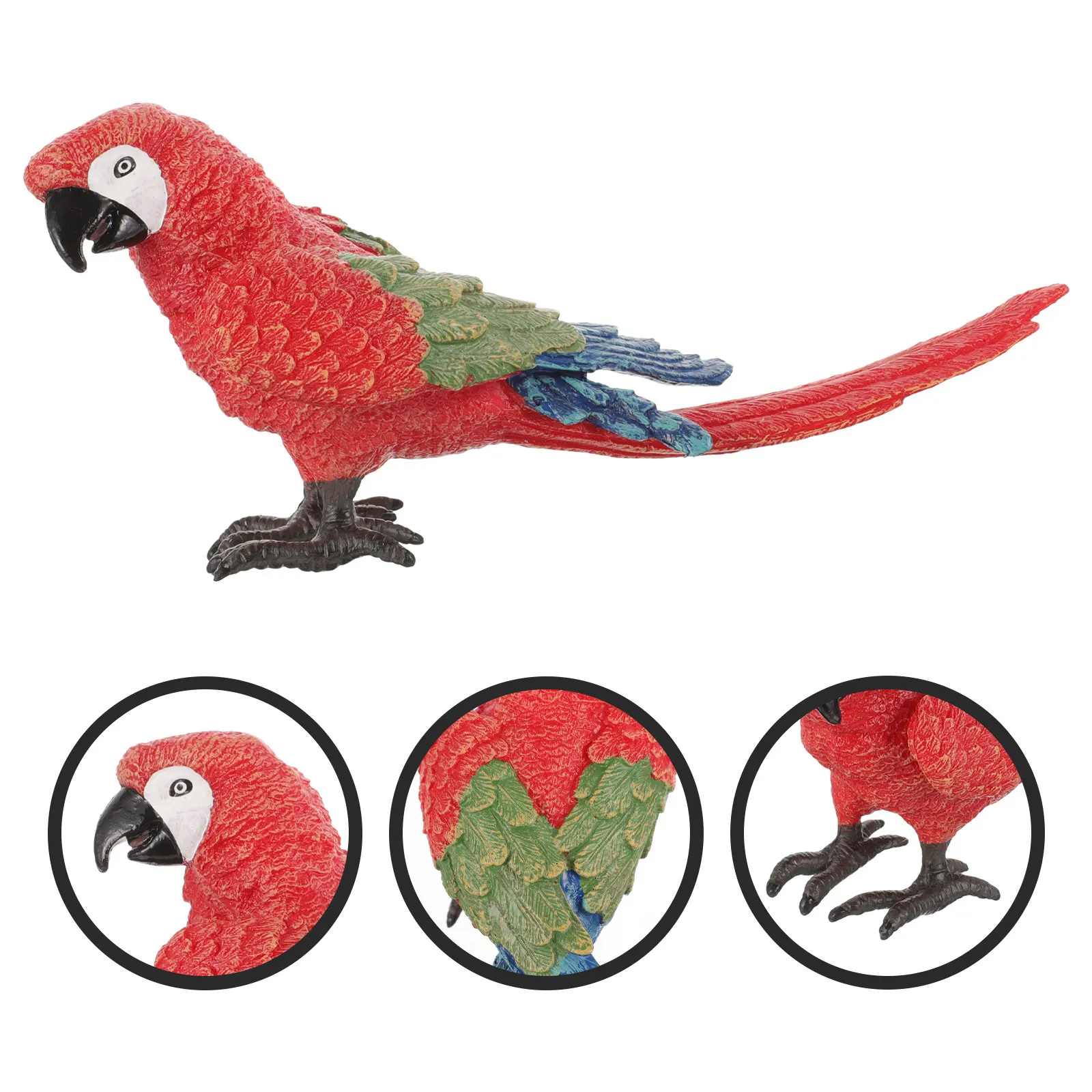 Classic Design Garden Parrot Statue Decorative Bird Ornament for Outdoor Yard Patio Balcony Landscape Decoration Lifelike