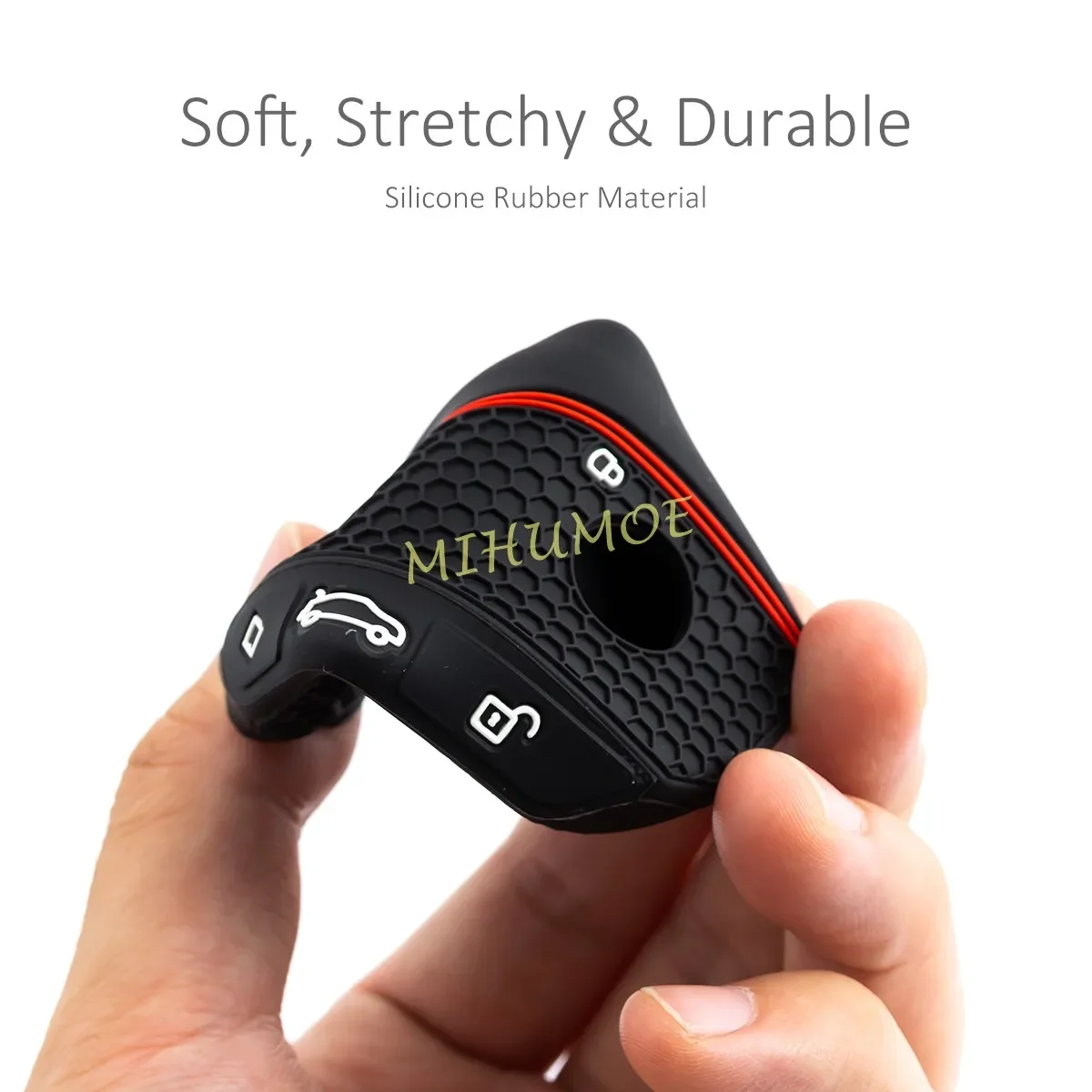 سيليكون مفتاح السيارة فوب غطاء سلسلة حلقة حامل لسيارات BMW 218i 220i 740i 760i 5-Series G60 X1 X2 X5 X6 X7 iX1 iX2 iX i5 i7 G05