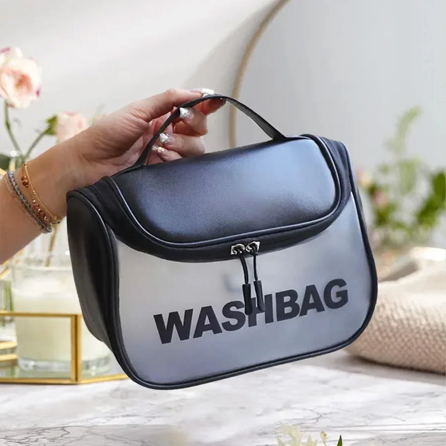 Kosmetik tasche große Kapazität PVC wasserdichte transparente Tasche Outdoor-Reise waschen Make-up Pinsel Aufbewahrung tasche