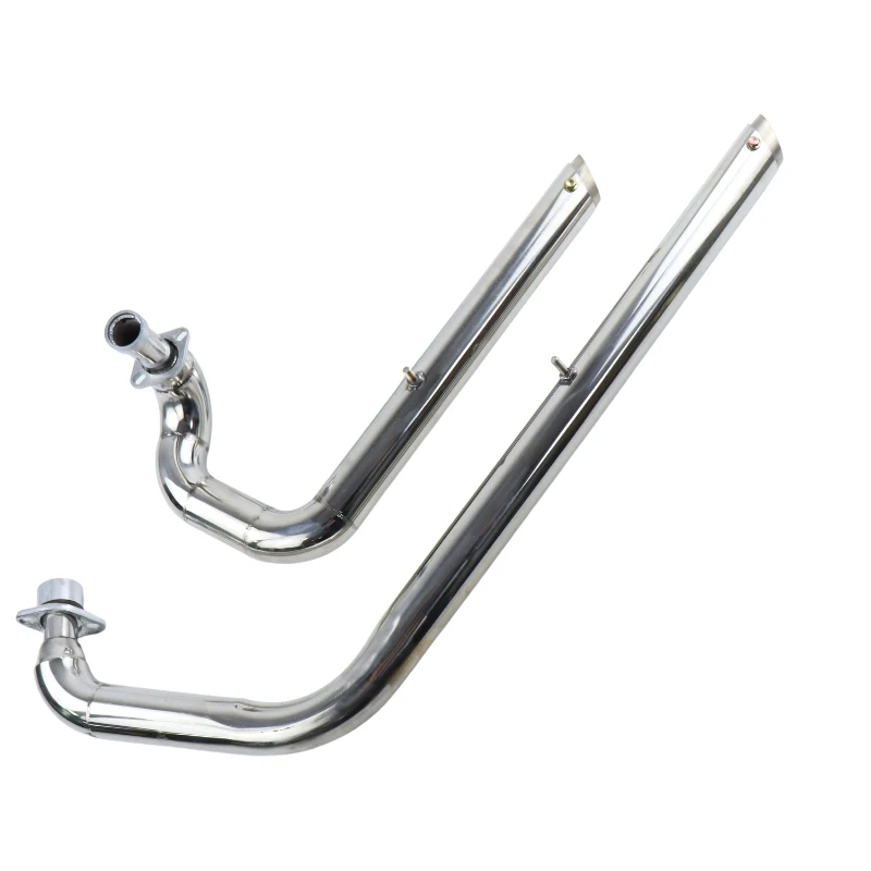 Motorcycle For Yamaha Virago XV 535 XV 400 Exhaust Pipe Chrome Drag Pipes Full Muffler System Silencers XV535 XV400