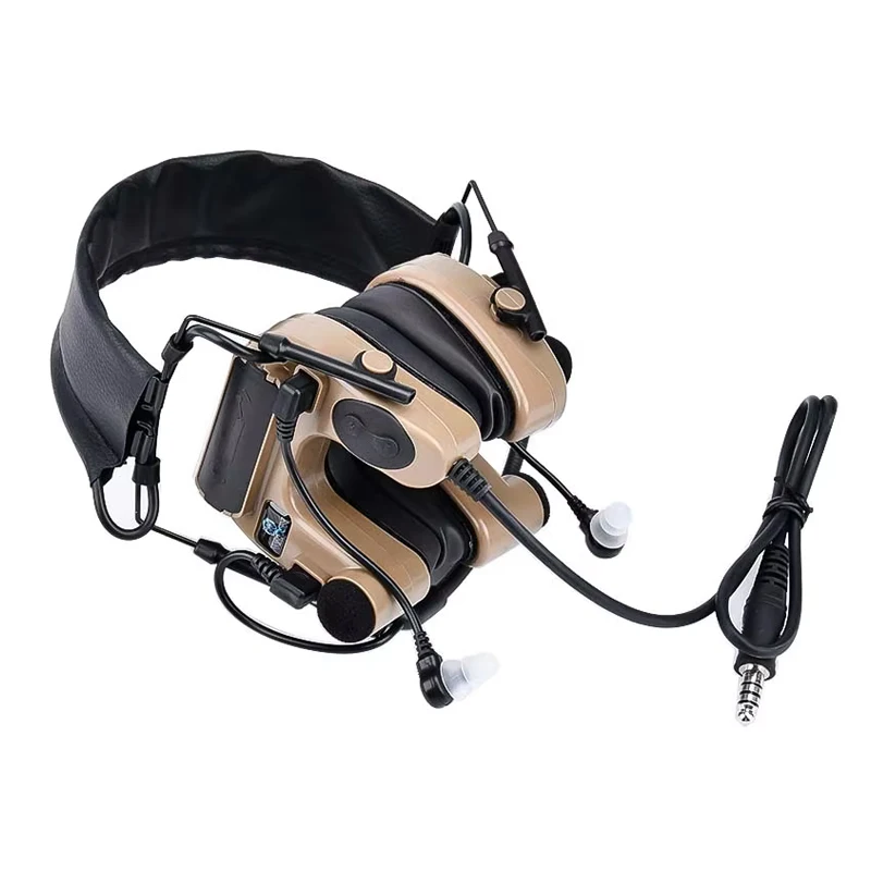

WADSN Tactical Com IV C4U Headset Headphone Hearing Protection Shooting Headphones Military Noise cancellation communication