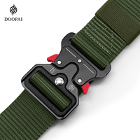 Men Belt Nylon Breathable Belts for Men Metal automatic buckle Cowboy Designer Belt Outdoor Tactical Belt Military Belt 125cm