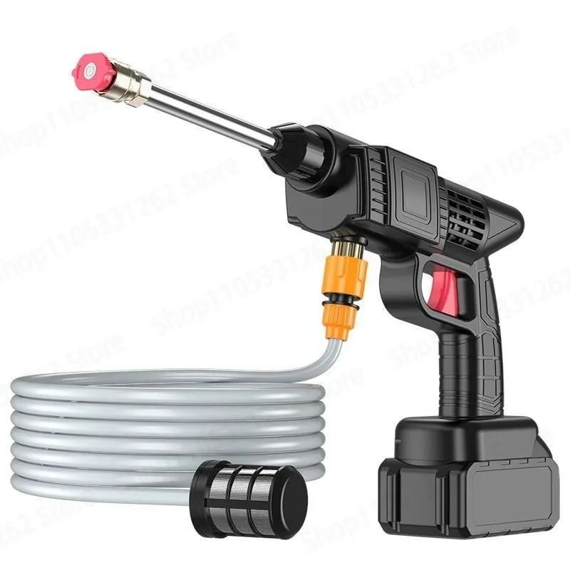 Wireless High Pressure Car Washing Gun Portable High Power Lithium Battery Household Water Spray Gun