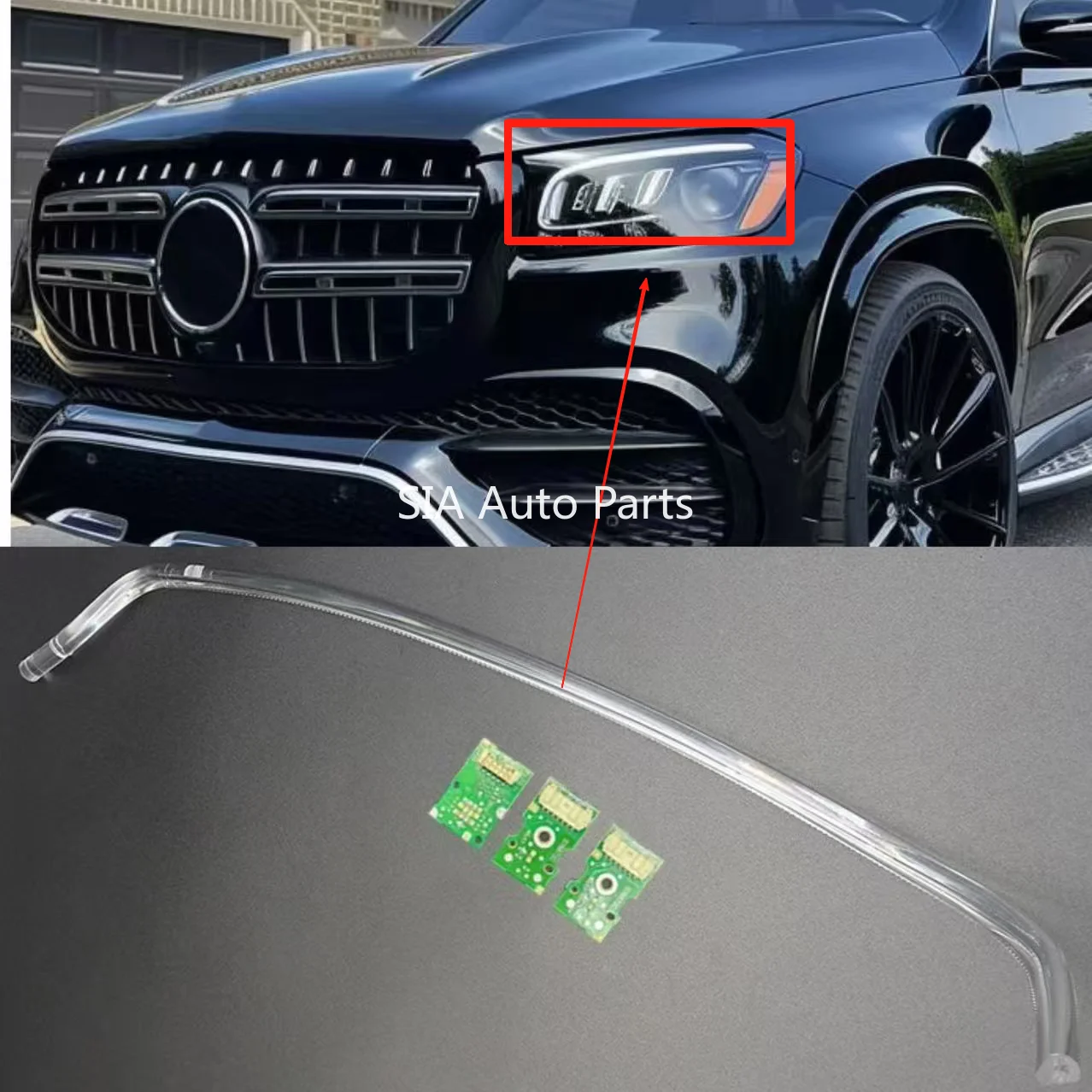 

For Mercedes-Benz GLS W167 2020-2024 To Solve The Problem of No Brightness White Light Car DRL CHIP Angel Eye Ballast European
