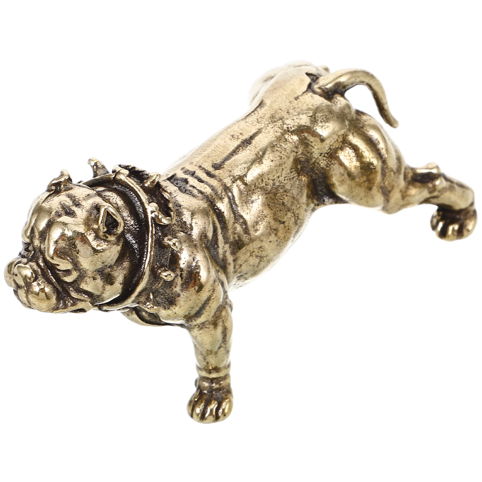 

Figurine Brass Craft Decor Miniature Animal Statue Home Office Desktop Ornament Vintage Item Sturdy Handmade Art