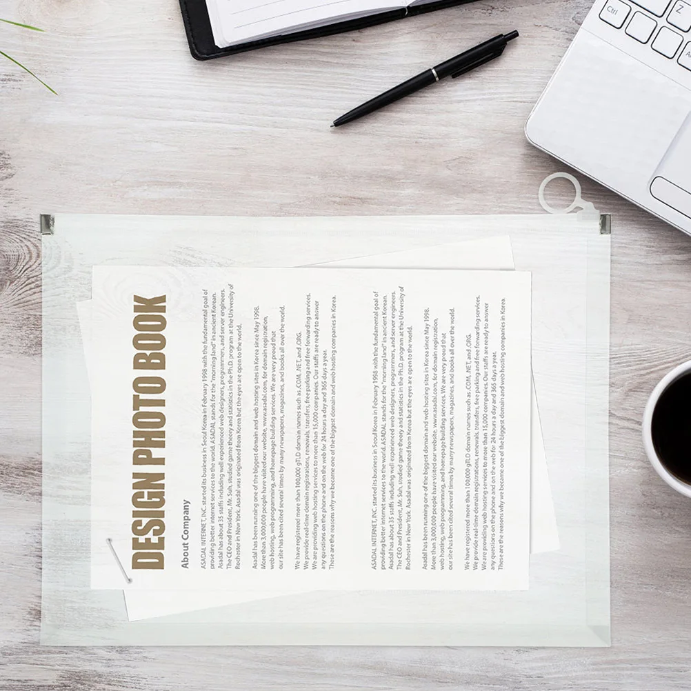 

3 шт., прозрачные пакеты для файлов, большая вместительная сумка-держатель для документов, толстые пластиковые конверты для файлов для документов, квитанции, Vouchers, размер A4