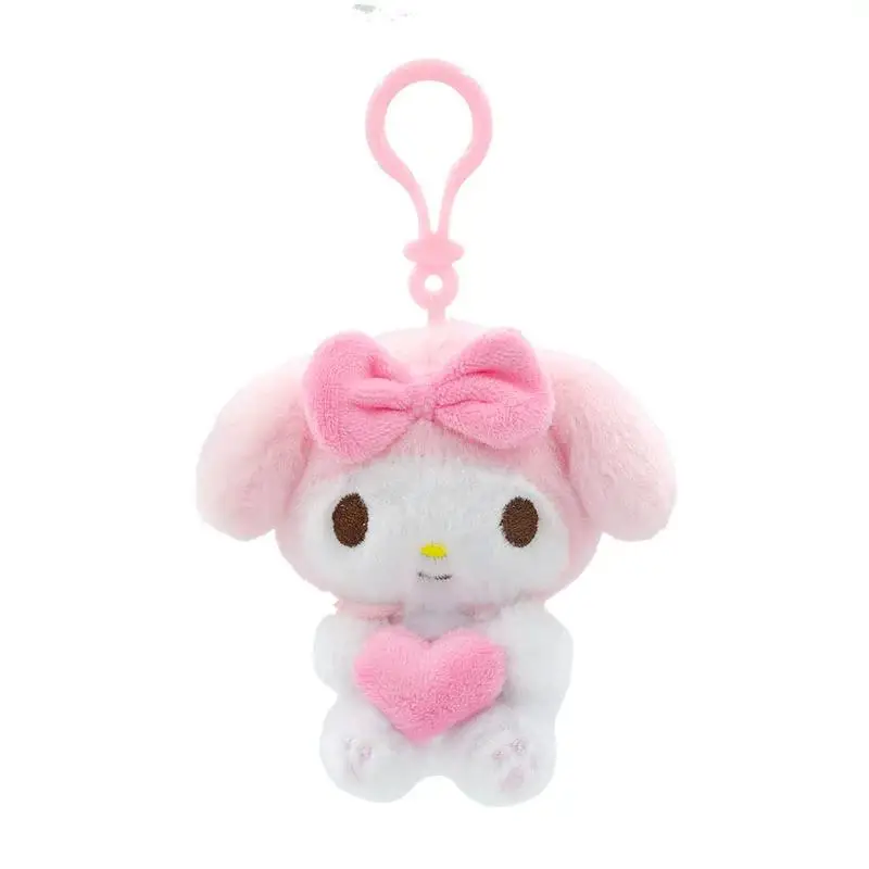 Kawaii Sanrio Kuromi Cinnamoroll Plüschtiere Cartoon Kuromi Liebe Rucksack Schlüsselanhänger Weiche Angefüllte Puppe Mädchen Festival Kreatives Geschenk
