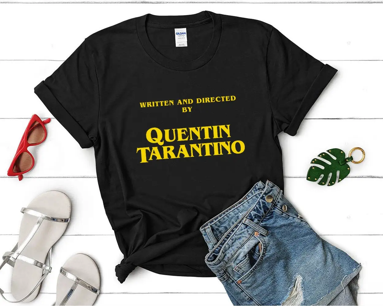 Vintage Film Credits Typography T-Shirt Unisex  Movie Title Card Inspired Graphic Cotton Tee