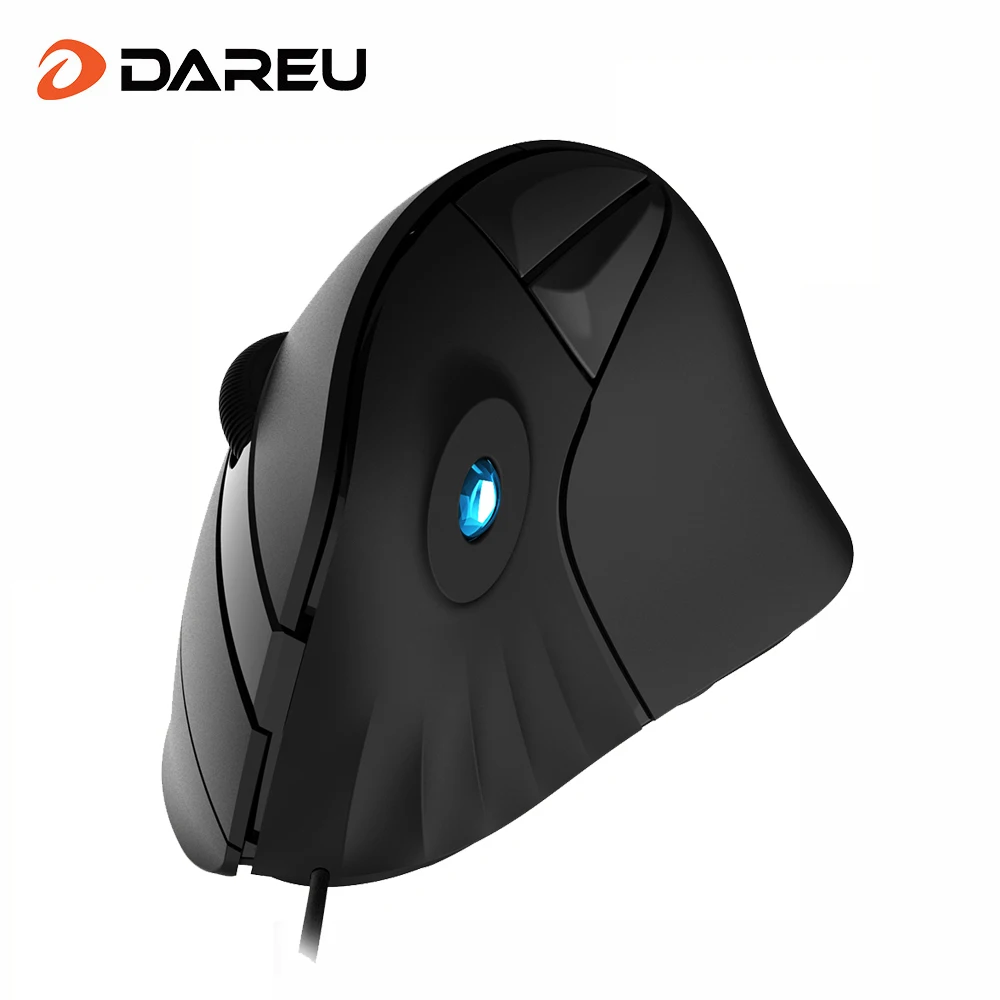 Dareu Verticale Gaming Muis 6400 Dpi Ergonomische 1.8M Bedrade Muizen Rechterhand 6 Knoppen Muis Voor Pc Laptop Computer