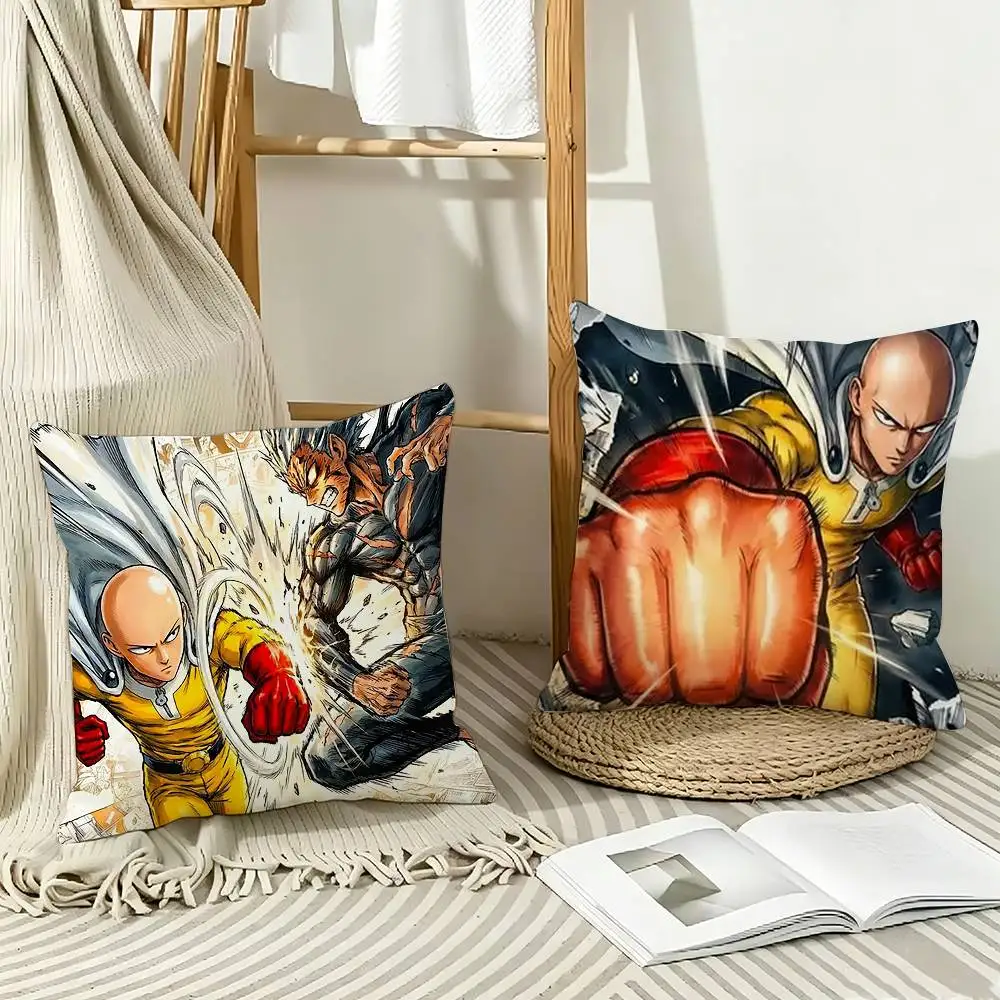 

COOL One P-Punch S-Saitama M-Man Pillow Case Pattern Printed Pillowcase For Living Room Sofa Cushion Cover