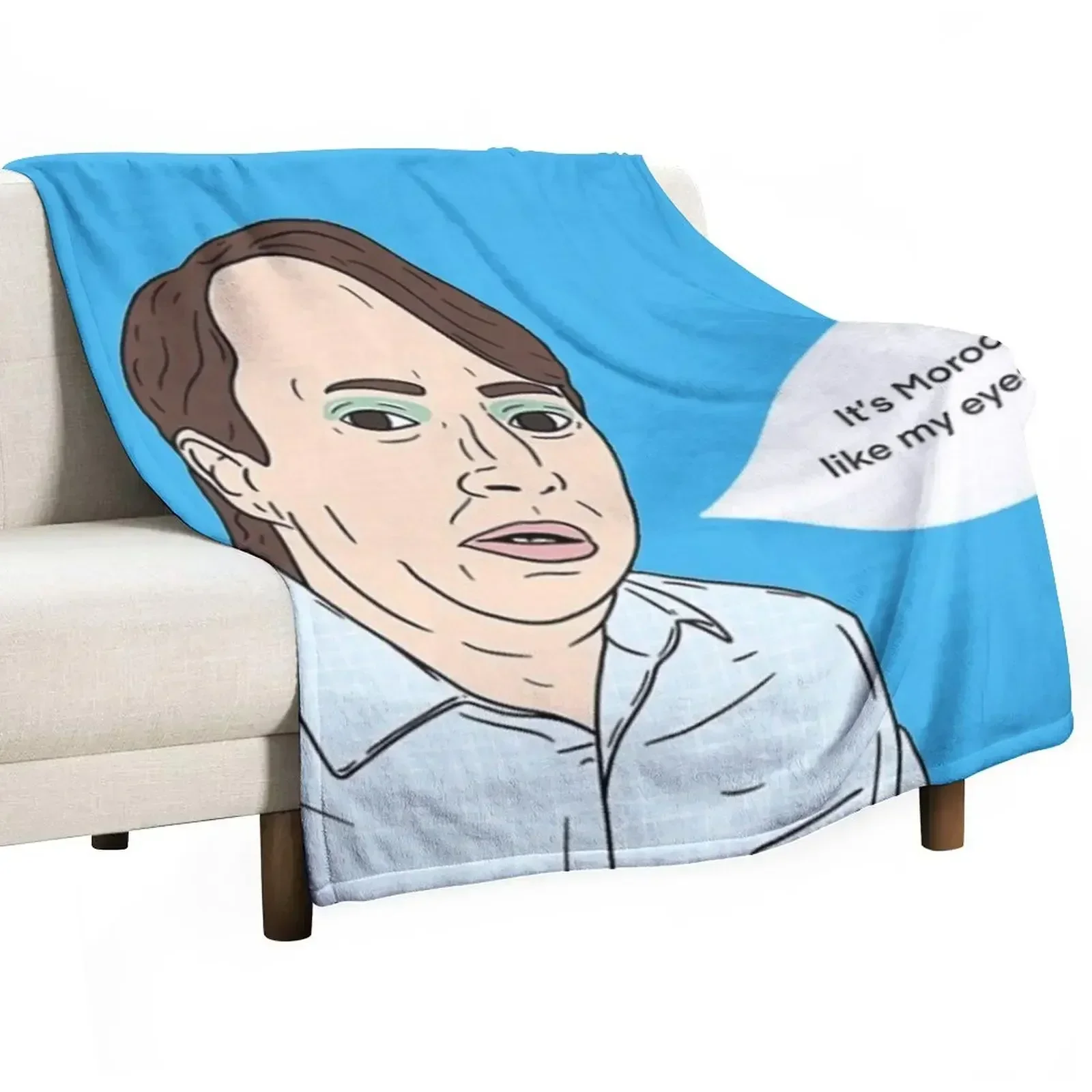 Peep Show - Moroccan eyeshadow Throw Blanket Bed covers cosplay anime Polar Blankets