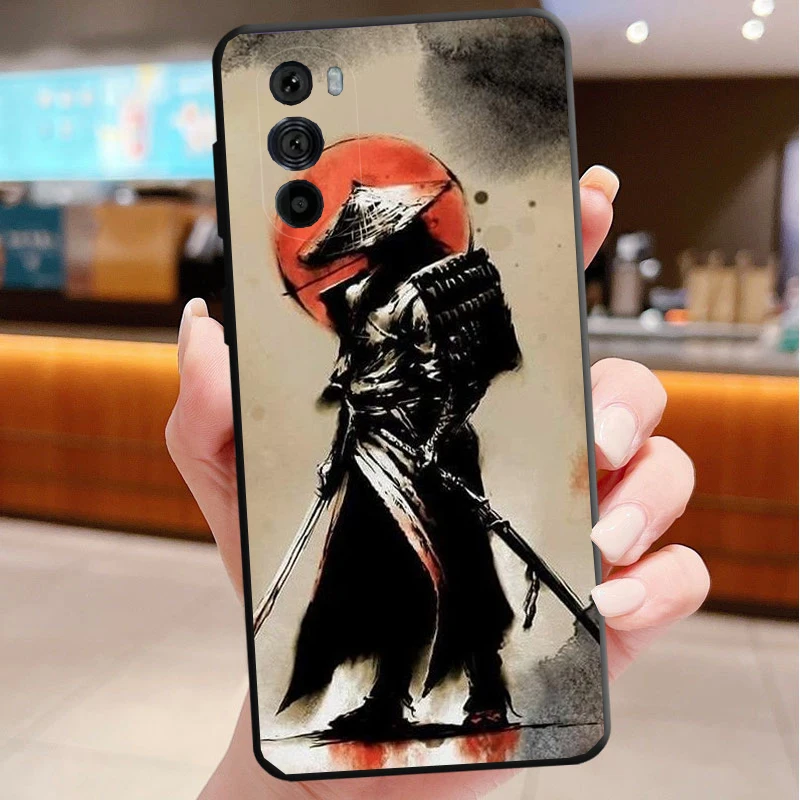 

Phone Case For Motorola Edge 50 40 Pro 60 50 40 30 Ultra Neo Fusion Moto G85 G72 G53 G54 G84 G13 G32 Japan The samurai Ninja