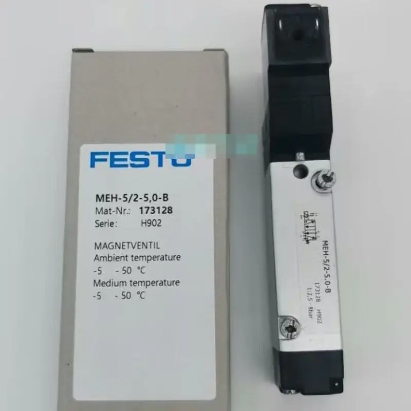 

1PC NEW FESTO MEH-5/2-5.0-B 173128 Solenoid Valve MEH-5/2-5,0-B