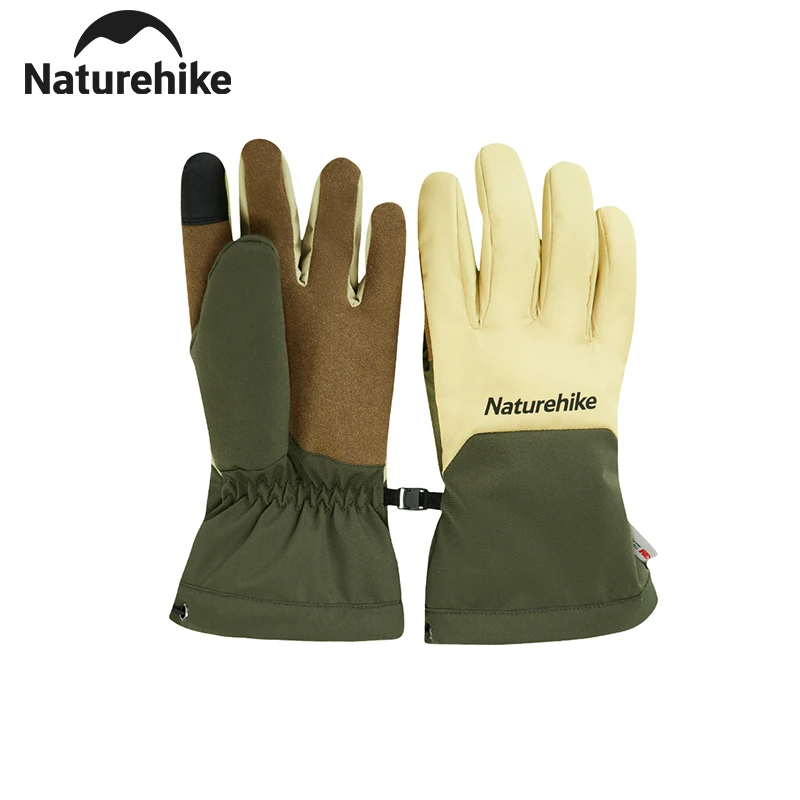 Naturehike Winter Gloves Camping Warm Full Fingers Glove Waterproof Cycling Outdoor Ski Touch Screen Cotton Gloves for Men Women