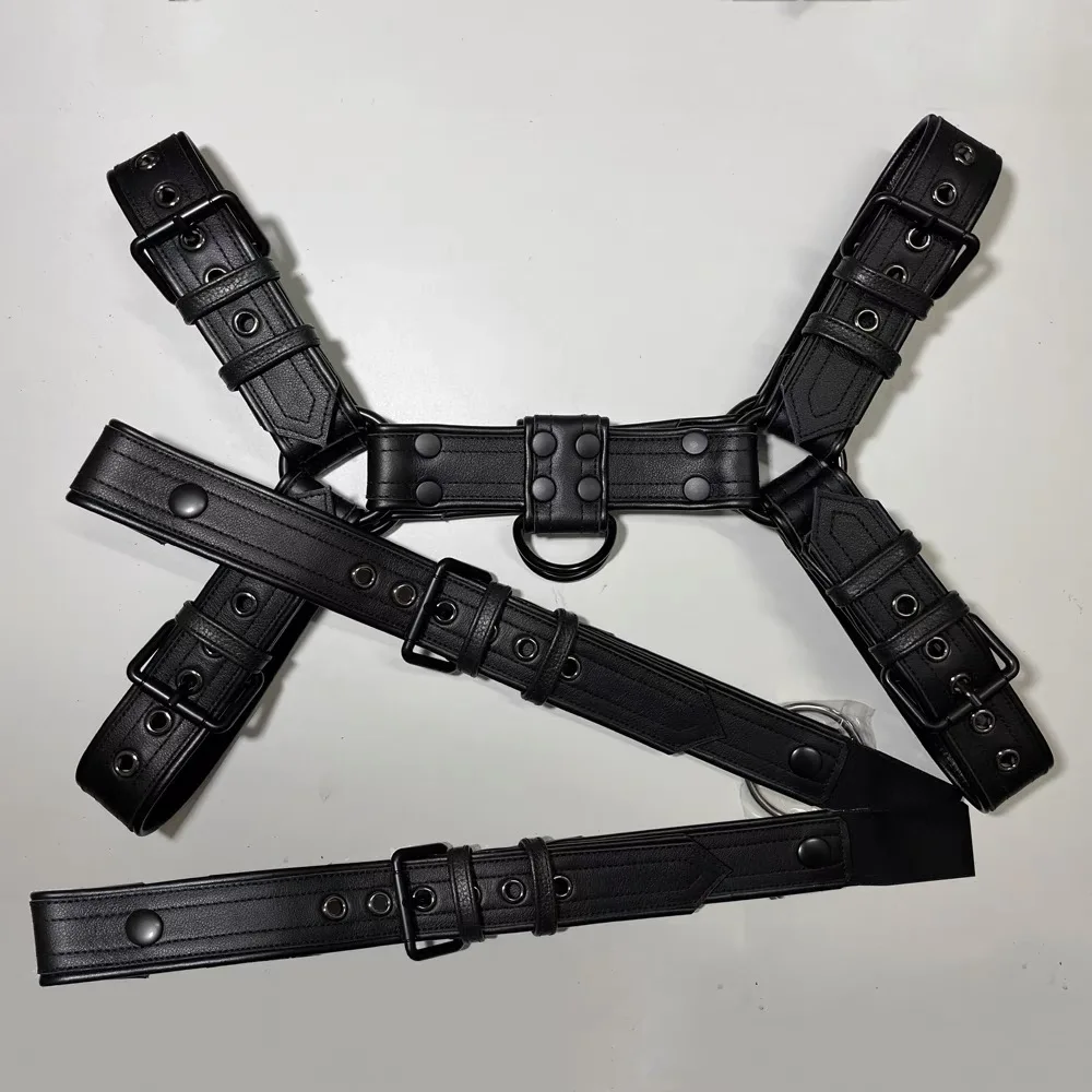 New Fetish Men Chest Harness Mens Leather Fetishwear Sexy Suspenders Harness BDSM Lingerie Body Bondage Harnais bdsm straps