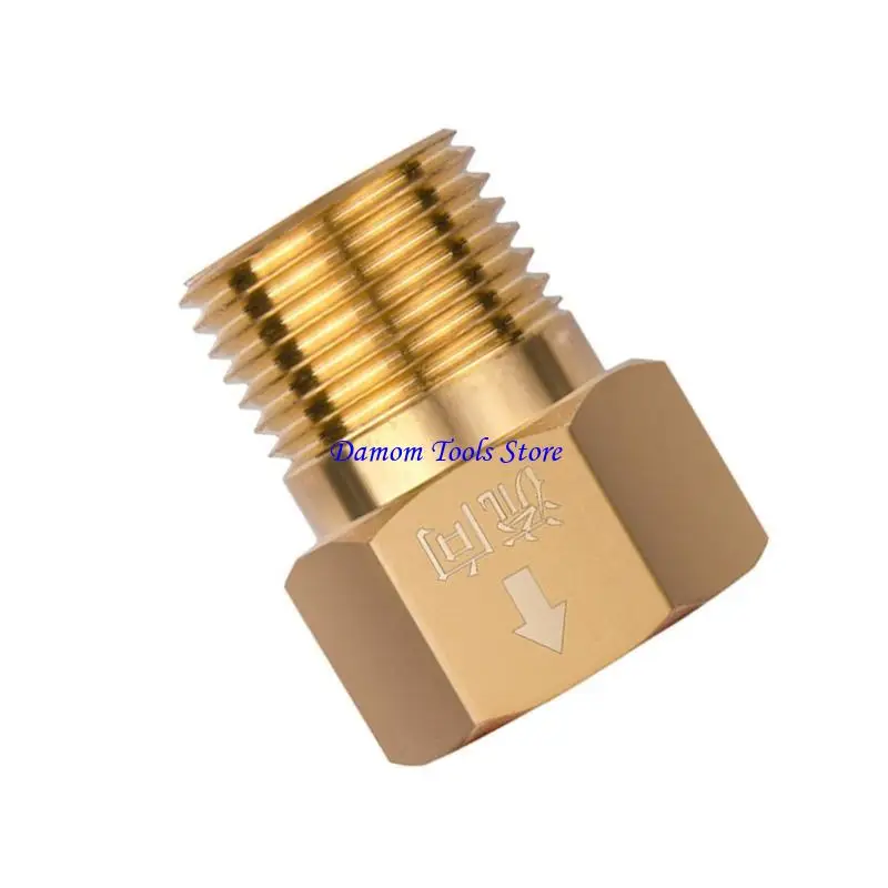 57BE Brass Anti Backflow Valves Universal Pipe Check Valves for Outdoor Fountains System