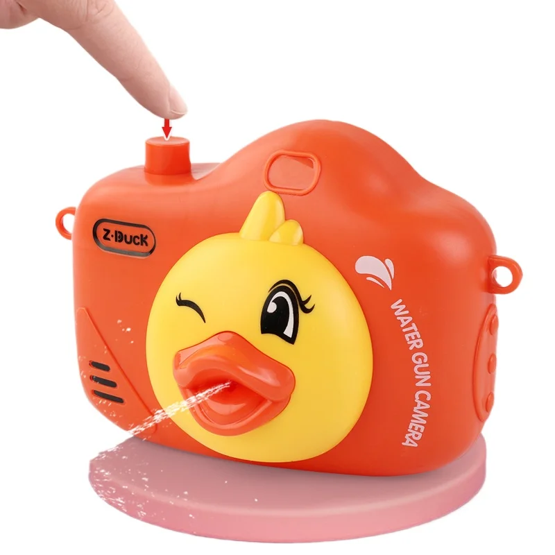 

Baby Camera Water Gun Toy Portable Animal Duck Model Shoot 6 Meters Soaker Spray Blaster Pool Outdoor Bath Toys for Kids Gifts