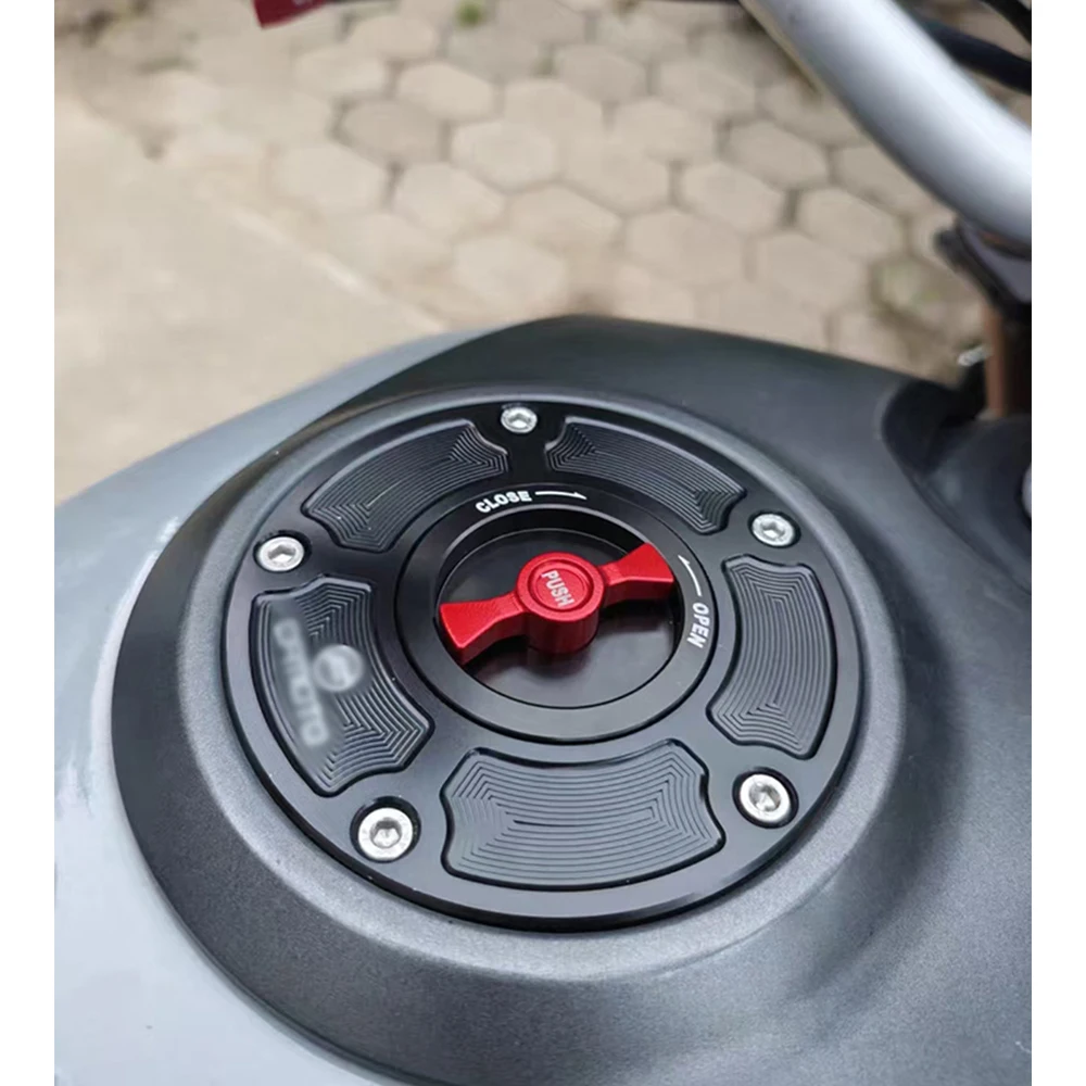 Motorcycle Modified Aluminum Alloy Quick Removal Tank Cover Gas Cover Fuel Tank Cap Accessories For CFMOTO 675SRR 675SS CF650