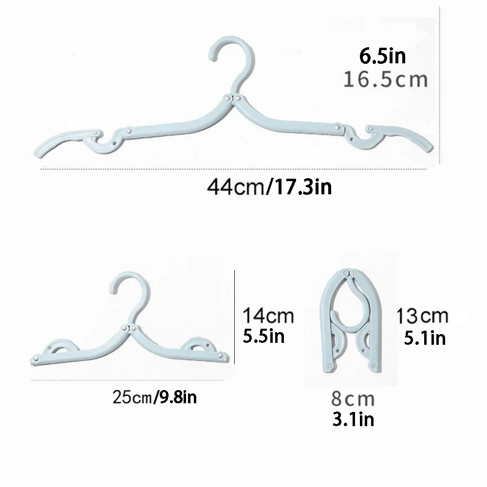 15/10/5 قطعة شماعات ملابس السفر القابلة للطي متعددة الوظائف المحمولة تجفيف الرف السفر شركة ليس من السهل الانزلاق شماعات قابلة للطي #6
