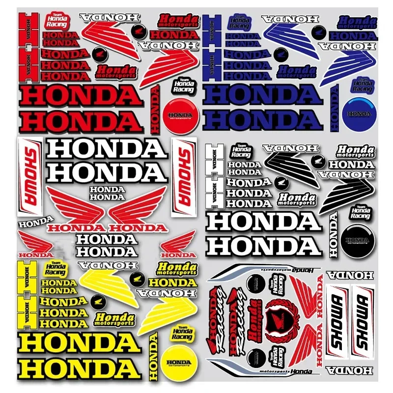 

New Motorcycle Sticker Racing Helmet Car Suitable for Honda Sticker Reflective Sticker Waterproof Sun Protection Car Decor