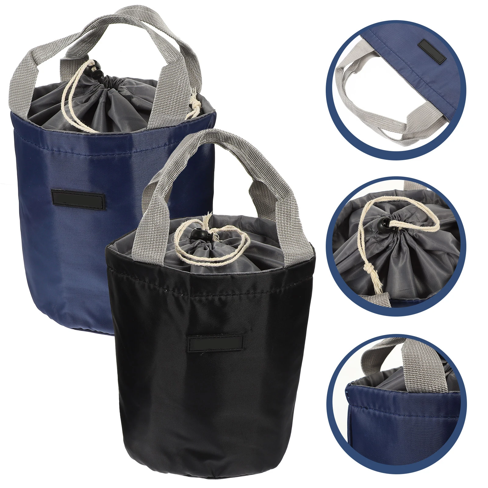

2Pcs Insulated Lunch Bags Portable Cooler Bags Thermal Food Containers Outdoor Picnic